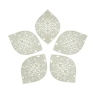 430 Stainless Steel Filigree Pendants