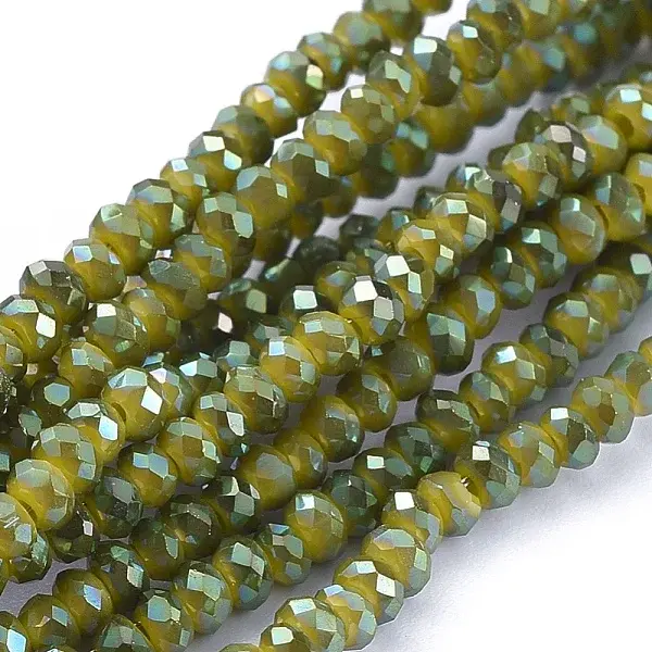 Electroplate Glass Beads Strands
