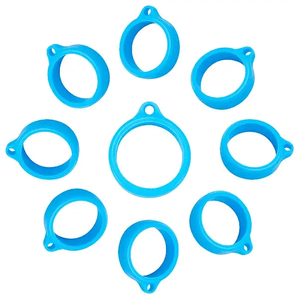 60Pcs Silicone Pendant