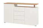 Kombinovaná komoda annika - bílá, dub