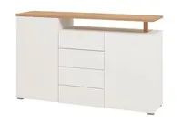 Kombinovaná komoda annika - bílá, dub