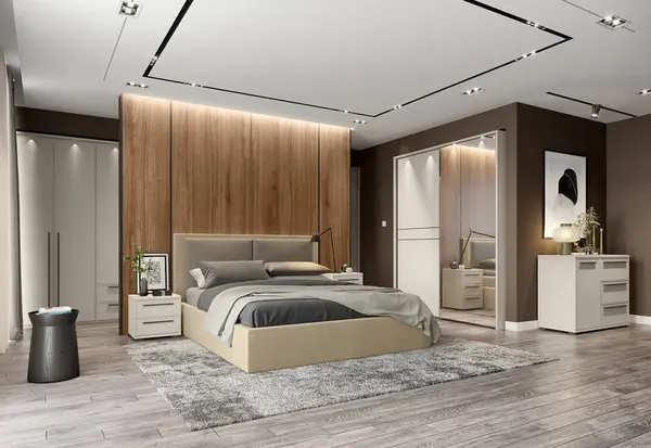 Luxusní ložnice baptiste - béžová