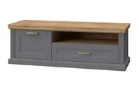 Tv stolek artis - šedá/ořech pacific