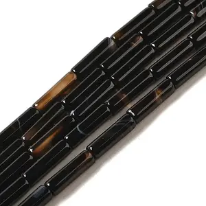 Natural Black Agate Beads Strands