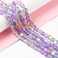 Synthetic Moonstone Beads Strands