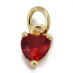 Brass Micro Pave Cubic Zirconia Charms
