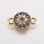 Brass Micro Pave Cubic Zirconia Links