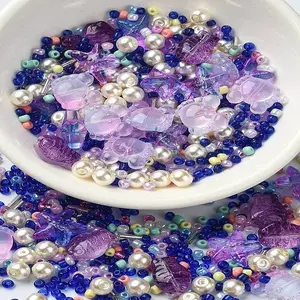 Ocean Theme Diy Painted Glass Beads