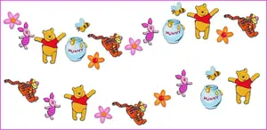 Pěnová dekorace na zeď mini medvídek pú