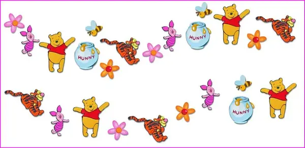 Pěnová dekorace na zeď mini medvídek pú