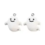 Halloween Theme Opaque Resin Pendants