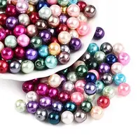 Baking Painted Pearlized Glass Pearl Beads