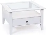 Konferenční stolek i z masivu goult - bílá