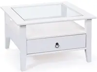 Konferenční stolek i z masivu goult - bílá