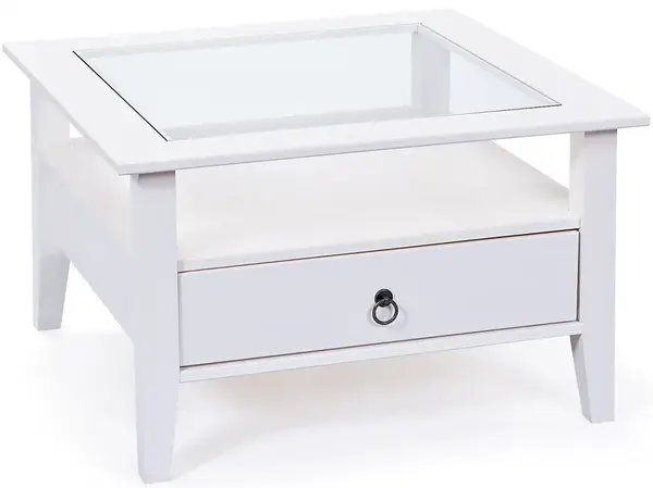 Konferenční stolek i z masivu goult - bílá