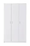 Třídveřová šatní skříň nerea - bílá