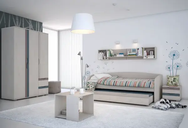 Dětský pokoj i alegria - borovice/mix barev