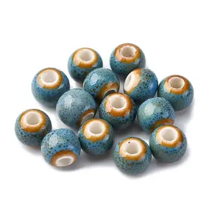 Bright Glazed Porcelain Beads