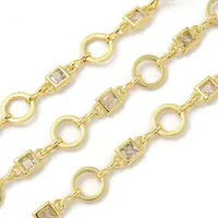 Rack Plating Brass Glass Link Chains