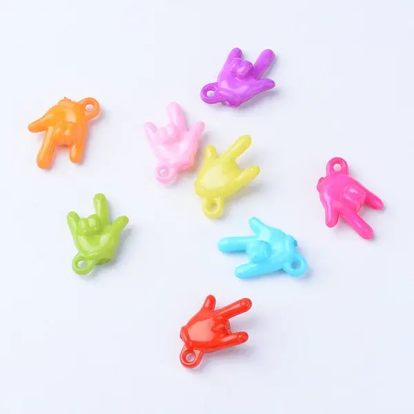 Opaque Acrylic ASL Pendants