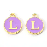 Golden Plated Alloy Enamel Charms