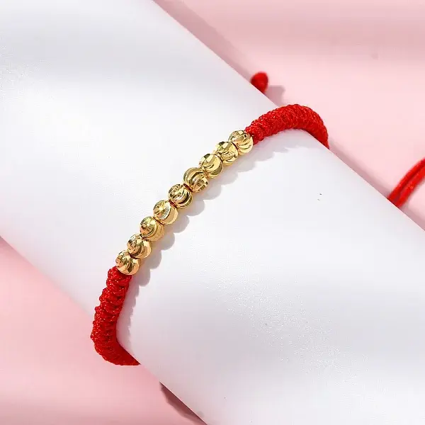 Polyester Cord Braided Bead Bracelets for Women