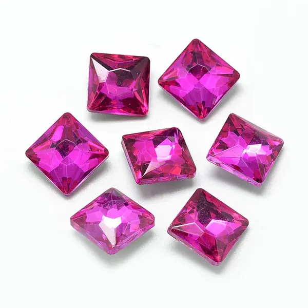 Pointed Back Glass Rhinestone Cabochons