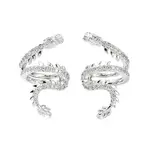 Rack Plating Brass Micro Pave Cubic Zirconia Cuff Earring