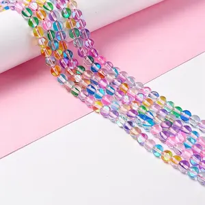 Synthetic Moonstone Beads Strands