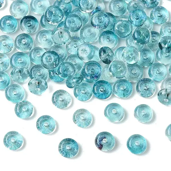 10G Electroplate Transparent Colours Rainbow Glass Seed Beads