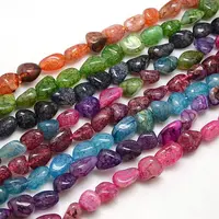 Nuggets Natural Crackle Agate Beads Strands