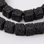 Synthetic Lava Rock Bead Strands