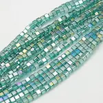 Electroplate Glass Beads Strands