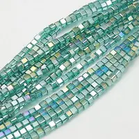 Electroplate Glass Beads Strands