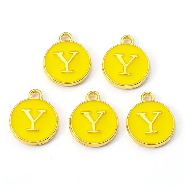 Golden Plated Alloy Enamel Charms