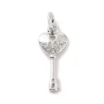 Brass Micro Pave Cubic Zirconia Pendants