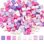 320Pcs 8 Colors 2-Hole Opaque Glass Seed Beads