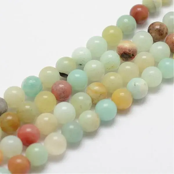 Natural Flower Amazonite Beads Strands
