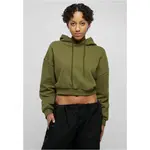 Ladies Cropped Heavy Hoody summerolive