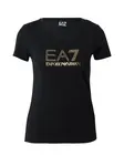 EA7 Emporio Armani Tričko  zlatá / čierna