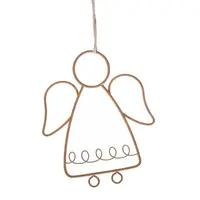 Kovový závěsný anděl 8.5x12 cm