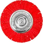 Nylonový kartáč na kola 100 mm se stopkou 6 mm