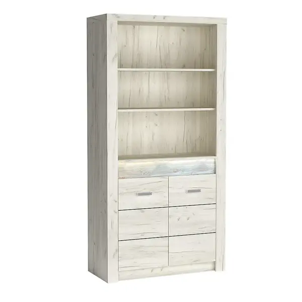 Regál Indianapolis I5 kraft biela