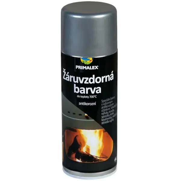Primalex Sprej Žiaruvzdorná farba strieborná  400 ml