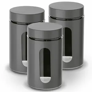 Súprava nádob sivý