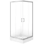 Sprchový kút štvorcový Brasco 90x90x190 chróm S168-006
