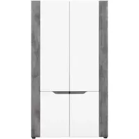 Skriňa Brando 2d B07 Biela/Betón