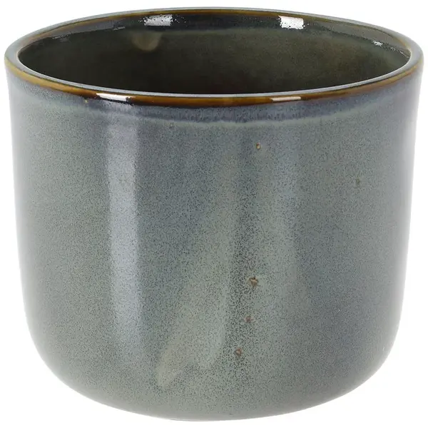 Zelený porcelánový kvetináč