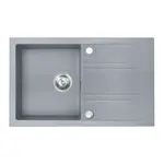 0dřez granitový 1k. 48/78. šedý DRGM48/78GA