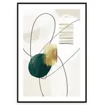 Obraz Artbox Digi 50x70 Ab110 Green Shape